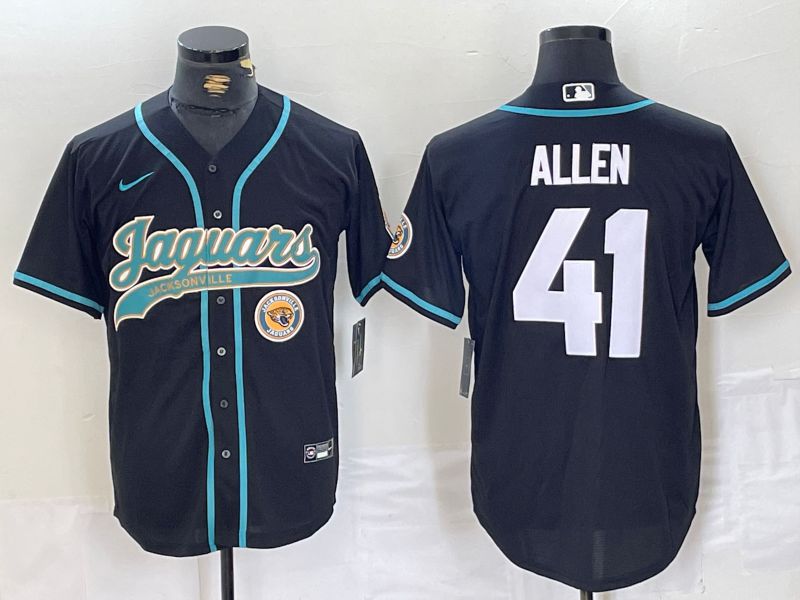 Men Jacksonville Jaguars #41 Allen Black Joint Name 2024 Nike Limited NFL Jersey style 3